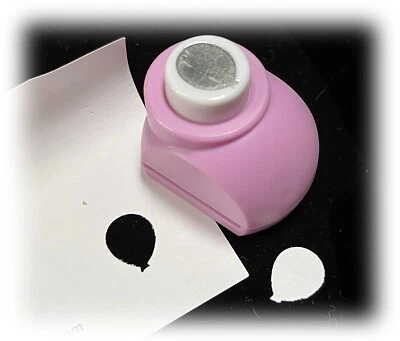 Small Balloon .5" Decorative Paper Punch Scrapbook Card Craft Art DIY - Image 1 of 3