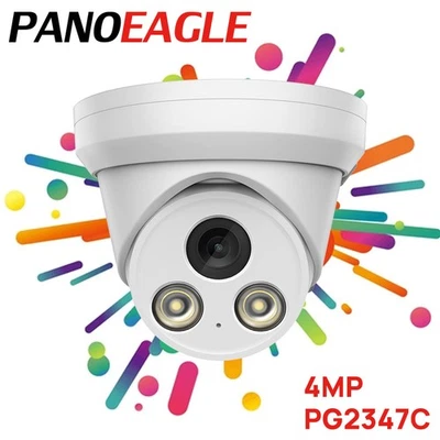 Panoeagle 4MP Full Color IP Camera Human Vehicle Detection MIC POE PG2347C 2.8MM