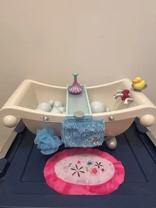 SELTENES American Girl Spa Badewannen-Set - 18 Zoll Puppe komplettes Badezubehör-Set - Bild 1 von 6