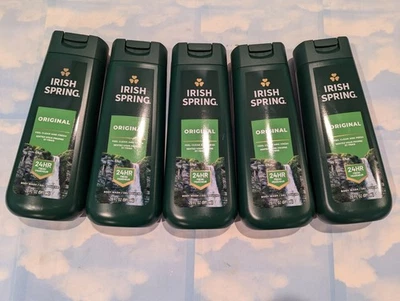 LOT (5) IRISH SPRING ORIGINAL 24HR FRESH BODY WASH    20 FL OZ - Image 1 of 2