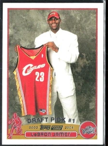 LeBron James 2003-04 Topps Draft Pick #1 RC B #221 Cleveland Cavaliers - Picture 1 of 2