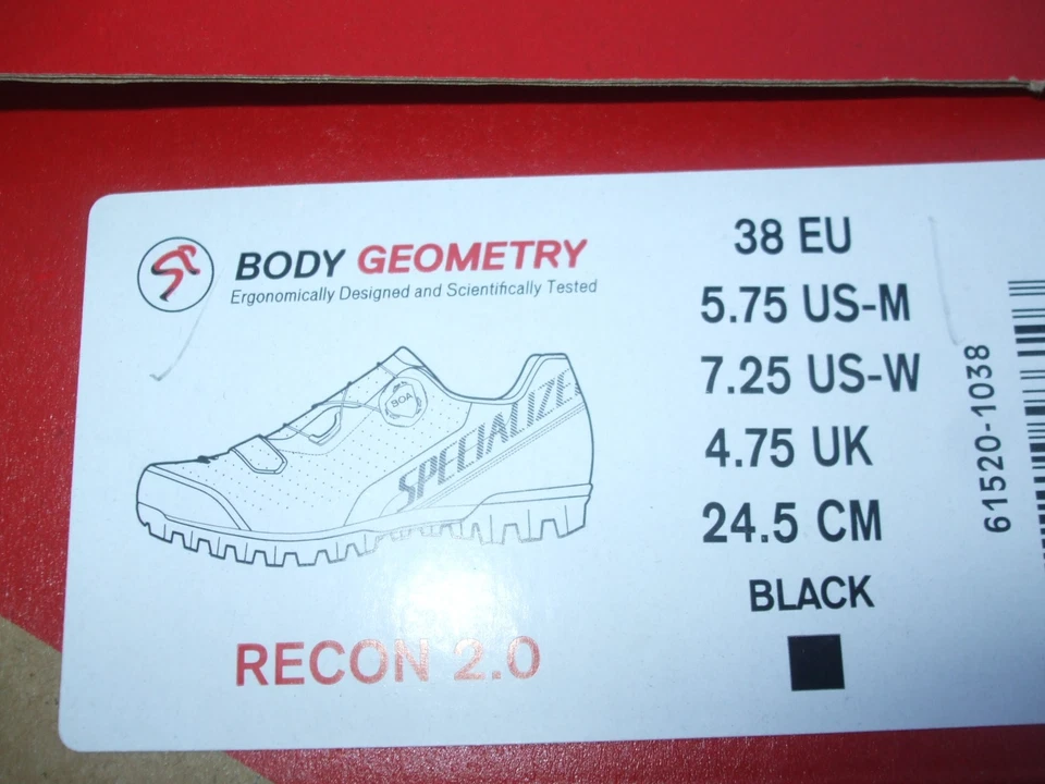 Tênis de ciclismo Specialized Recon 2.0 MTB, BOA, preto (UE 40.5, 41, 41.5, 45.5) - Imagem 1 de 1