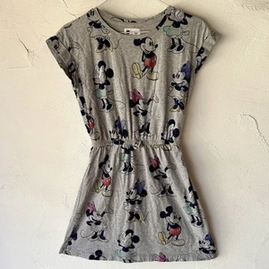 Gap X Disney Girls Dress Size XXL 14-16 Mickey And Minnie Mouse Print Cotton - Picture 1 of 4