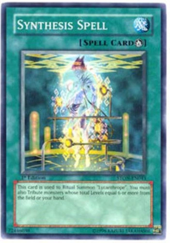 Synthesis Spell - STON-EN043 - Common - Unlimited Edition - Heavily Played - Image 1 of 1