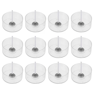 Luces de té velas taza transparente plástico tealight accesorios suministros para hacer Foto 1 de 4