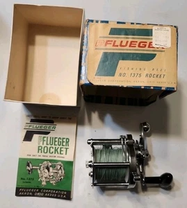 NOS Pflueger Rocket No. 1375 Fishing Reel With Box & Leaflet. B379 - Picture 1 of 7