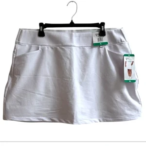 Greg Norman Womens XL White Golf Activewear Skirt Inbuilt Shorts - Picture 1 of 6