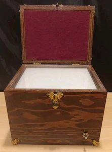 Antique Reproette Made By Insta Print Mysterious Wooden Box Photo Equipment  - Picture 1 of 20