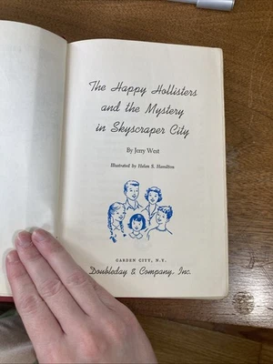 The Happy Hollisters And The Mystery In Skyscraper City Vintage Book 1959 - Image 1 of 4