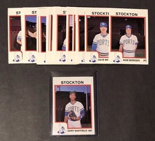 1987 Pro Cards Stockton Ports Minor League Team Set w/ Gary Sheffield - Brewers