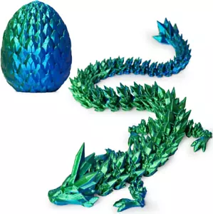 3D Prited Dragon,3D Printed Dragon in Egg, Home Office Decor Executive Desk Toys - Picture 1 of 16