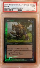 RHOX Promo - Nemesis Foil Arena - PSA 9 MINT POP 1 of 3! 2000 MTG - betaman3