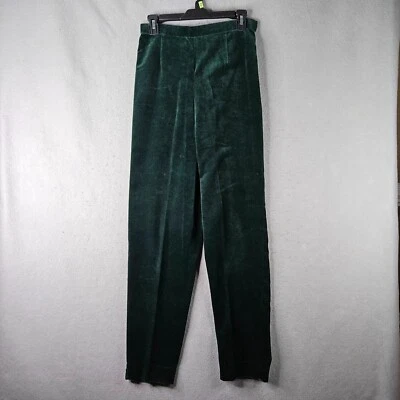 Pantalones de terciopelo Gap para mujer talla 12 verde tobillo dividido vacaciones fiesta festiva Foto 1 de 4