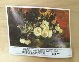 SPECIAL LOT Bhutan 1991 1017 - Van Gogh Paintings - 50 Souvenir Sheets - IMPERF - Picture 1 of 2