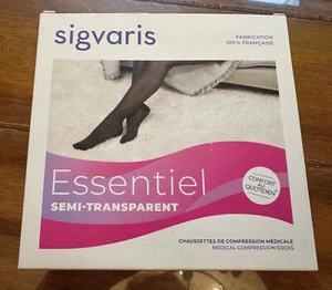 SIGVARIS Essentiel Semi Trans Medical Compress Stockings 10-15mmHg 1 Pairs Pack - Picture 1 of 6