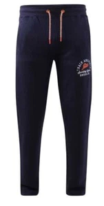 D555 Duke Mens Navy Jogger Open Hem Jogging Bottom S M L XL XXL (411205R) - Picture 1 of 3
