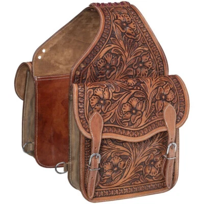 FLORAL TOOLED SADDLE BAG - Image 1 of 4