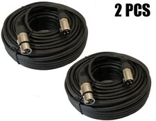 2x 50FT Premium XLR 3-Pin Male to Female Mic Microphone Pro Audio Shielded Cable