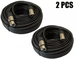 2 50Ft XLR Male to Female Shielded Powered Speaker Audio Cable Microphone Cord - Picture 1 of 1