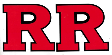 NOS TWO RUTGERS BLOCK "R"  FOOTBALL VEHICLE MAGNETS 4-3/4" x 5-1/4" Cover