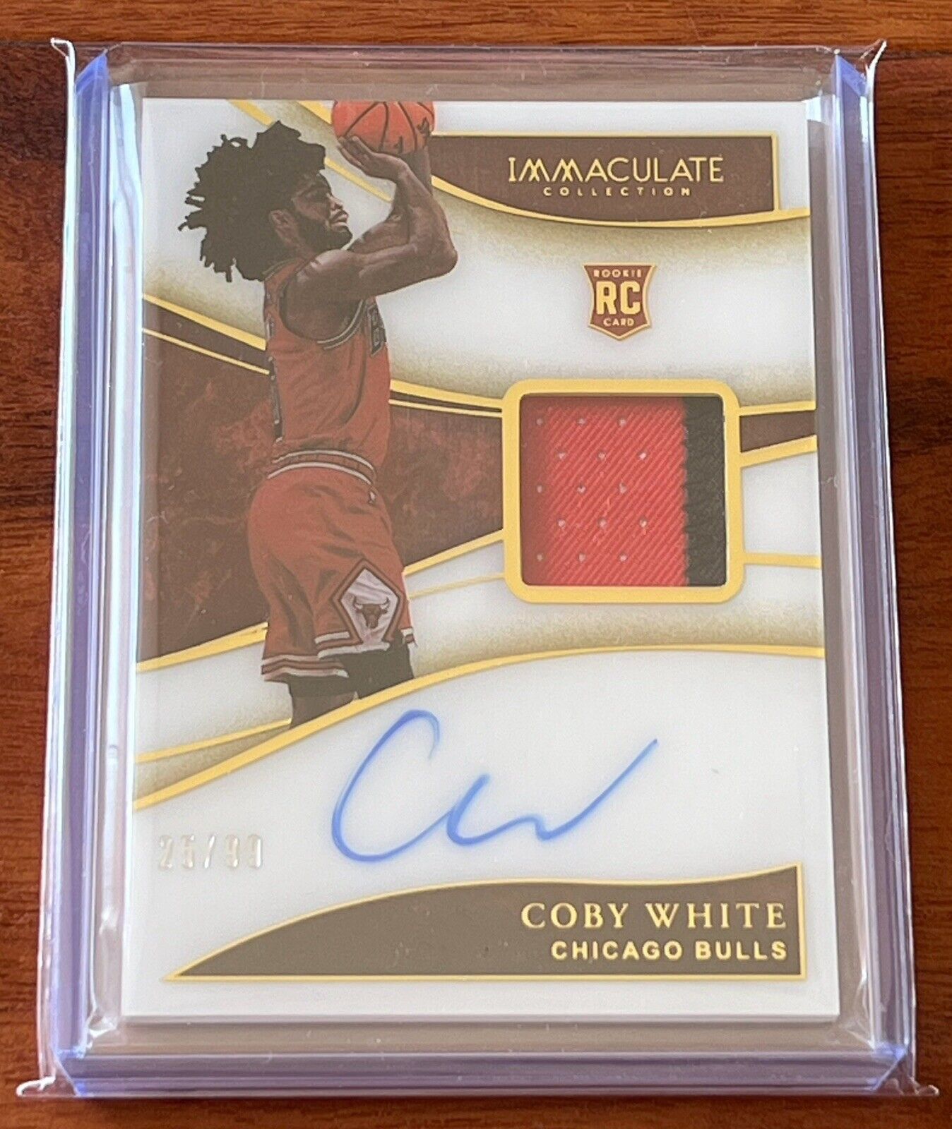 2019-20 Immaculate Collection COBY WHITE /99 RC Rookie 2-Color Patch Auto RPA!!!
