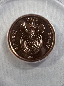 2010 South Africa 5 Cents Graded MS 65 Rd by ANACS - Picture 1 of 8