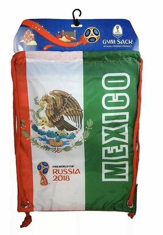 Mexico FIFA World Cup Footy Russia Official Gymsack MLS Soccer Backpack BAG Cover
