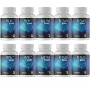 Memo Surge - All Natural Mind Boost Formula MemoSurge - 10 Bottles - Picture 1 of 5