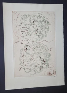 Max Ernst  "Original Etching II" Hand Signed in Pencil  very limited 1964 - Picture 1 of 6