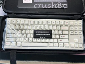 Wob Crush 80 Reboot Pro Limited Edition Moonstone White Gasket Keyboard TKL - Picture 1 of 24
