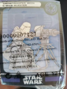 Star Wars Miniatures Champions of Force SNOWTROOPER E-WEB BLASTER PROMO #51 - Picture 1 of 3
