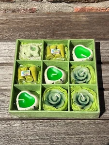 Vela verde limoncillo corazón tailandés y vela rosa palitos de incienso conos caja de regalo - Imagen 1 de 2
