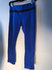Lululemon Run: Inspire Crop Royal Blue Size 6 LULU - Picture 1 of 6