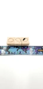 RUBBER STAMP SET  3 Paw Print Set (21AN) - Picture 1 of 2