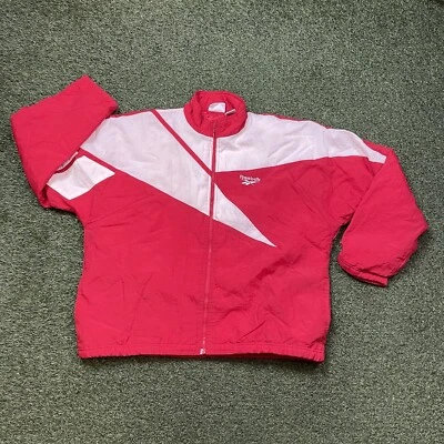 Chaqueta Reebok Mediana Vintage 00s Y2k Activa Exterior Rompevientos Abrigo con Cremallera Foto 1 de 4