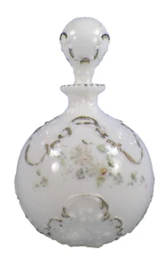 Thistle Opal Dresser Bottle Cologne Perfume James Murray Painted Flowers 1906 #9 - Picture 1 of 6