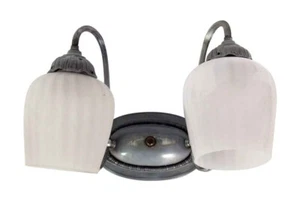 Waldorf Astoria Nickel Plated Two Light Wall Sconce - Picture 1 of 8