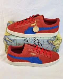 Puma x One Piece Suede 'BUGGY' | MENS SZ 12 | Ultra Red Anime Collab Ships FAST! - Picture 1 of 22