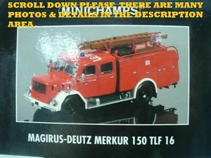 WOW EXTREMELY RARE Magirus 150 TLF16 Pumper Fire Lüneburg 1964 1:43 Minichamps - Picture 1 of 1