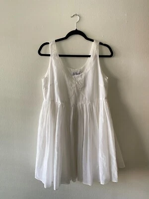 Mini Vestido Rachel Antonoff Eliana Blanco con Apliques de Lazo Novia Verano Coqueta XS Foto 1 de 4