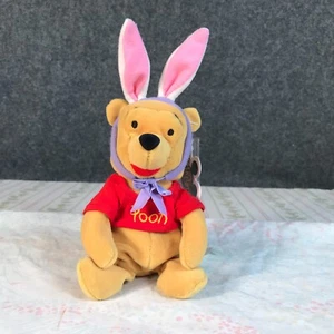 Disney Winnie The Pooh Puff Tail Easter Bunny MOUSEKETOYS Bean Bag Plush W/ Tag - Picture 1 of 10