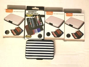 lot of 5 Aluminum RFID Blocking Security Pocket Credit Card Wallet Case Holder - Picture 1 of 7