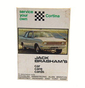 JACK BRABHAM's CAR CARE CARDS • SERVICE YOUR OWN FORD CORTINA MKs I & II  1968 