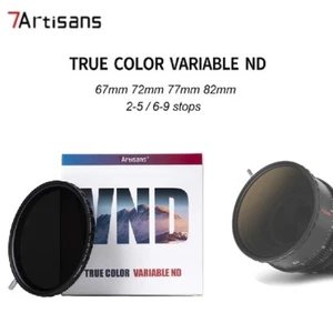 7artisans 67mm/72mm/77mm/82mm 2-5/6-9 Stops True Color VND Camera Lens ND Filter - Picture 1 of 9