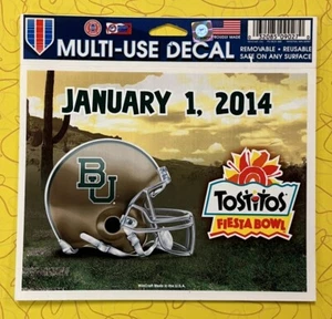 2014 Tostitos Fiesta Bowl 5x7 Wincraft Ultra Decal Central Florida Baylor Bears - Picture 1 of 1