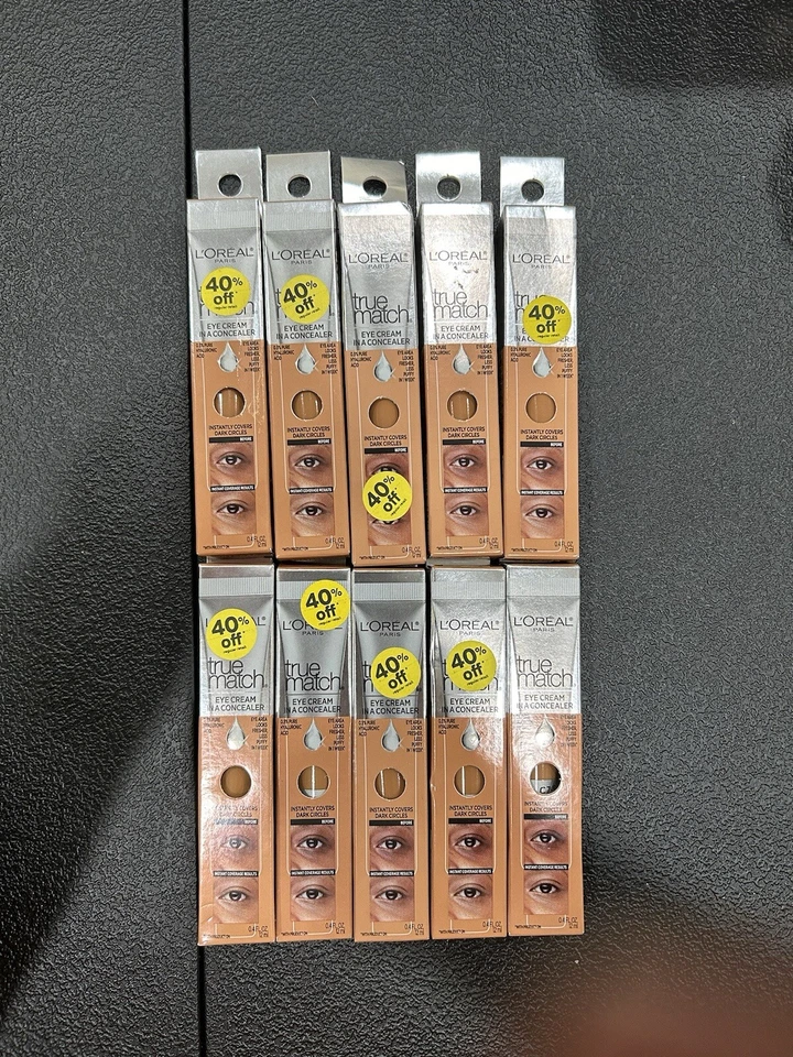10 Pack!!! L’Oreal True Match Eye Cream Concealer. Shade C 7-8 - Image 1 of 1