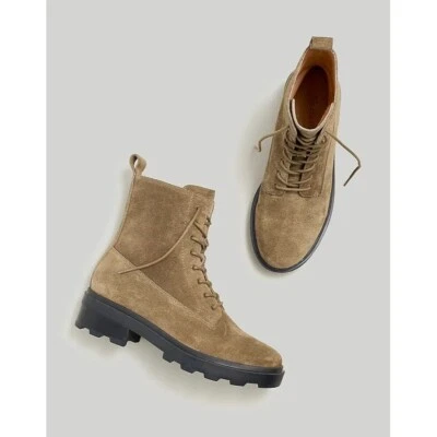 Bota con cordones Madewell The Shelton en oliva quemado Foto 1 de 4