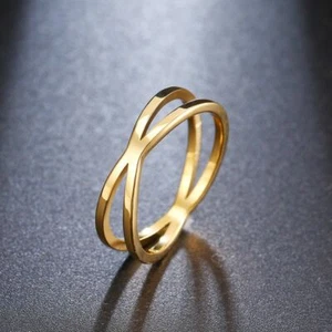 Bohemian Vintage Stainless Steel Cross Ring Trendy Fashion Jewelry For Women HOT - Picture 1 of 12