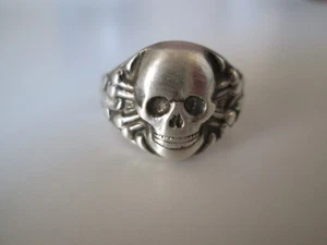 Totenkopf ring Silber 835 WW2 WK2 - Bild 1 von 9