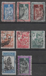 Francobolli 1928 Italia Regno. Emanuele Filiberto n. 226/232 USATI - Foto 1 di 4